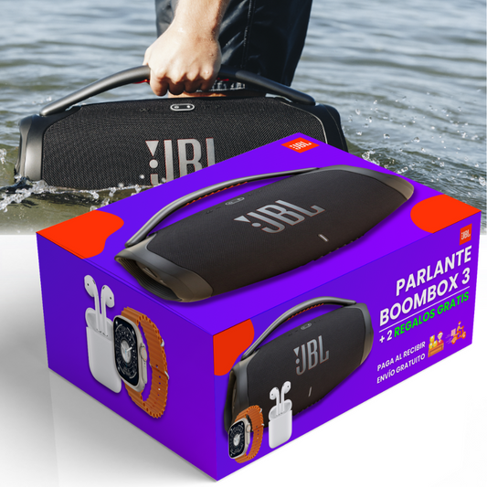 [BLACK FRIDAY] Parlante BOOMBOX 3 + 2 Regalos GRATIS